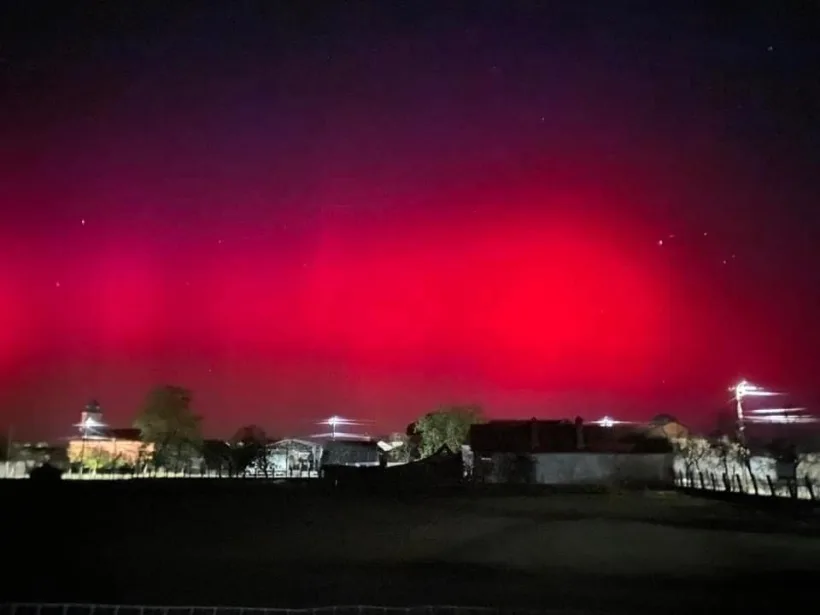 Aurora boreală pe cerul României