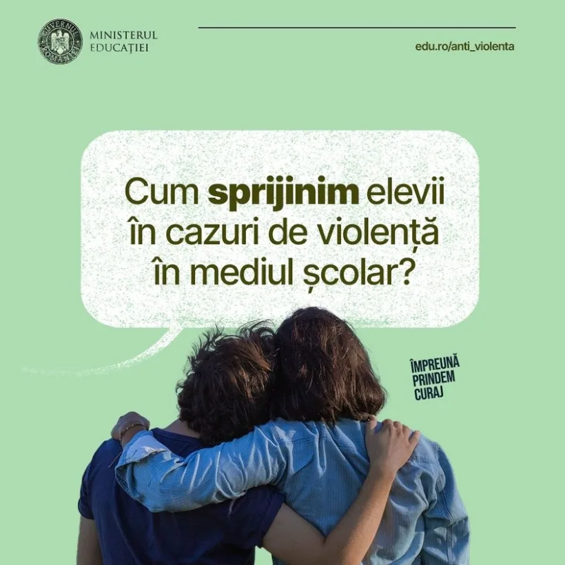 Recomandări MEN pentru profesori, în sprijinul elevilor victime ale violenței
