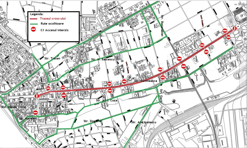Strada Domnească se închide sâmbătă, pentru 2 ore