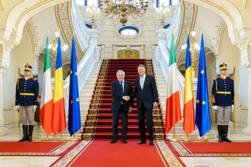 Președintele Iohannis, discuții cu ministrul Afacerilor Externe, Antonio Tajani, despre comunitatea de români din Italia