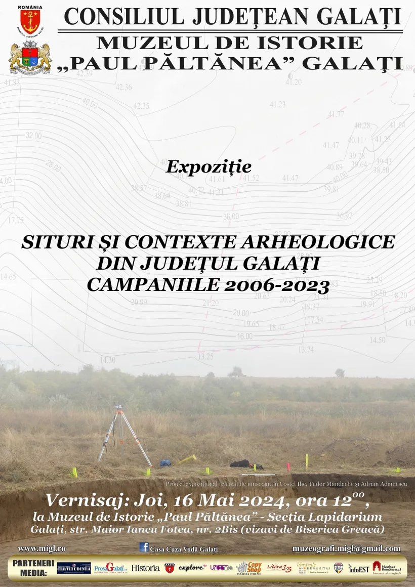 Siturile arheologice din Galați, prezentate într-o expoziție la Muzeul de Istorie