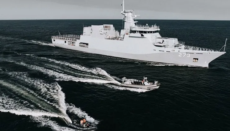 O nouă navă militară construită la Damen Galați a fost livrată forțelor navale pakistaneze