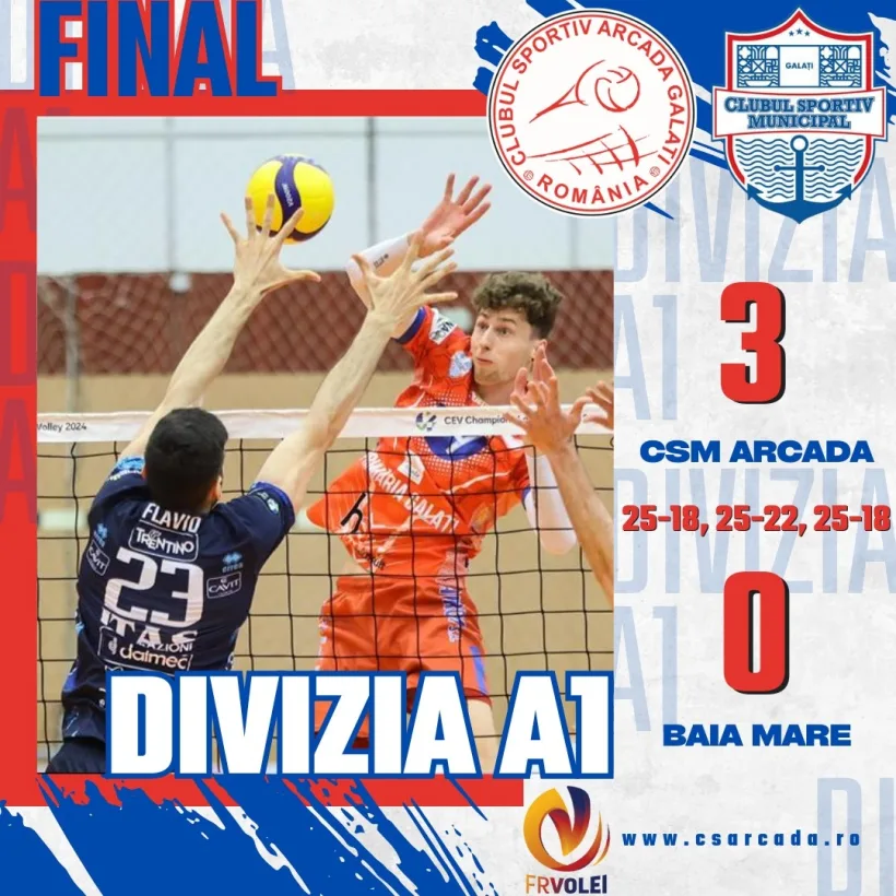 CSM Arcada a urcat pe locul 4