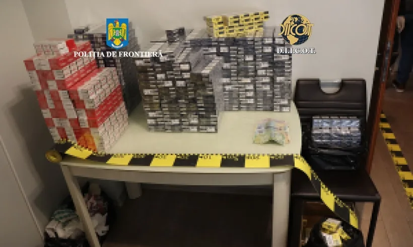 Rețea de contrabandiști cu țigări și tutun din Galați, destructurată de polițiștii de frontieră si procurorii DIICOT