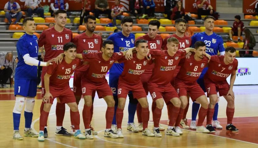 Campioana României, United Galați a pierdut primul joc din Elite Round-ul UEFA Futsal Champions League