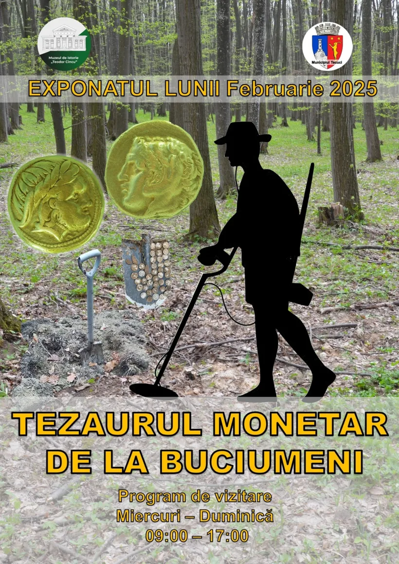 Tezaurul monetar de la Buciumeni, exponatul lunii februarie la Muzeul „Anton Cincu” Tecuci