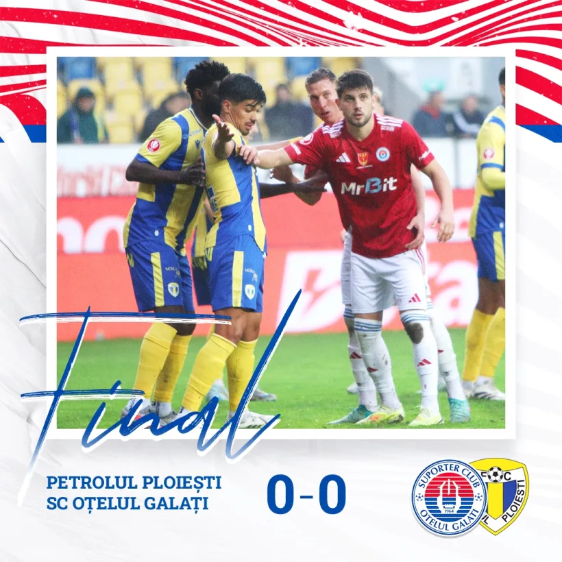 Oţelul şi Petrolul au dat la pace la Ploieşti