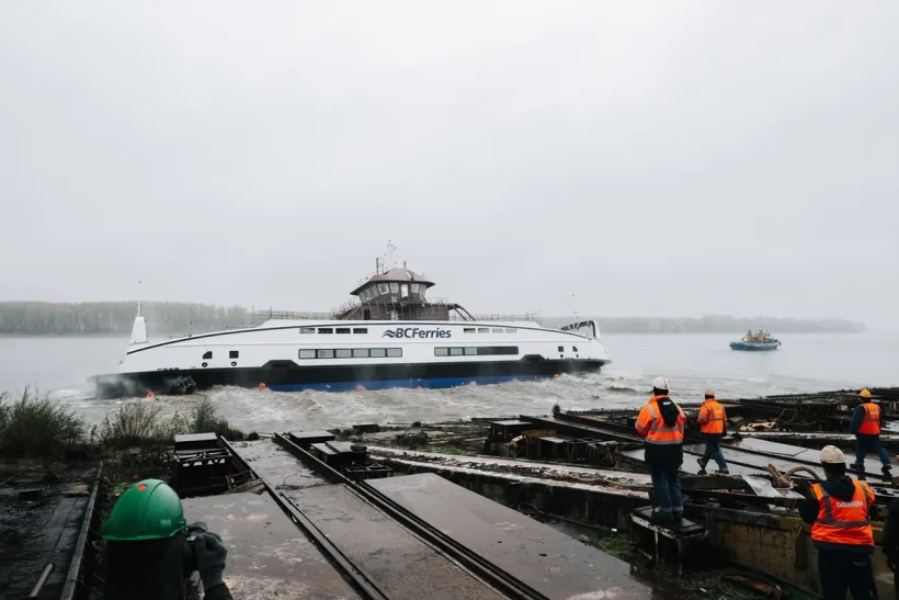 Un nou feribot lansat la Galați de Damen