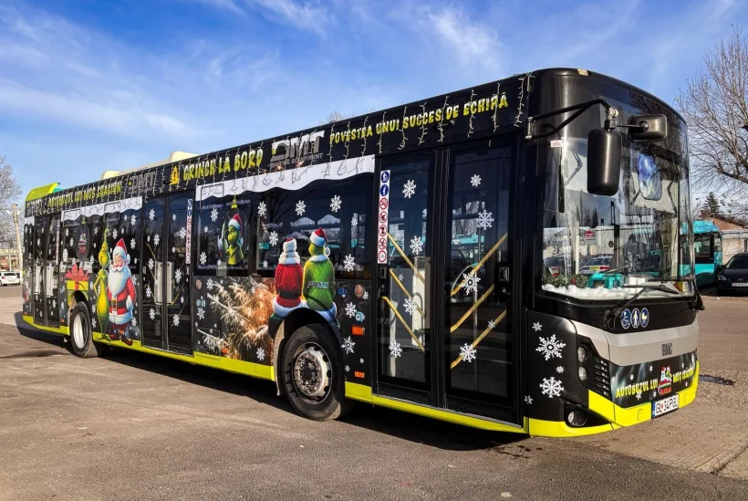 Traseu special în Galați pentru Autobuzul lui Moș Crăciun