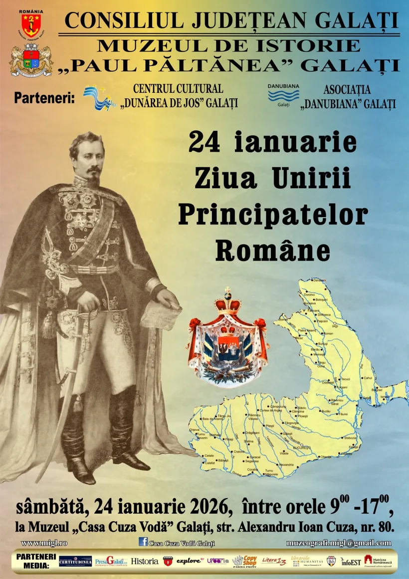 Evenimente speciale la „Casa Cuza” din Galați, de Ziua Unirii Principatelor