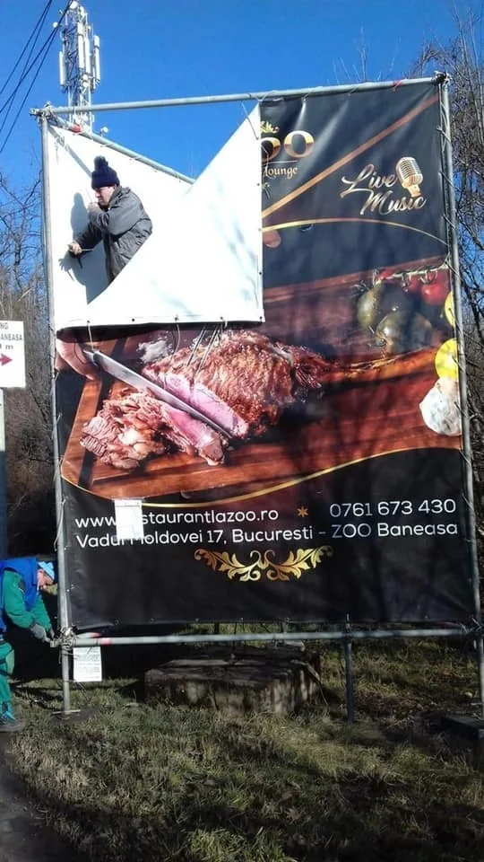 Amenzi de 500.000 de lei pentru panourile publicitare amplasate ilegal pe domeniul public