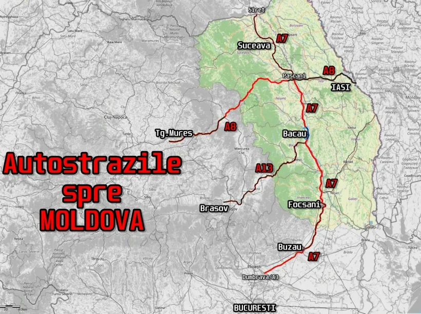 Miting de susținere a autostrăzilor din Moldova