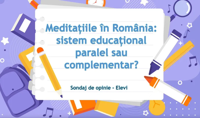 Studiu despre nevoia de meditații pentru elevi