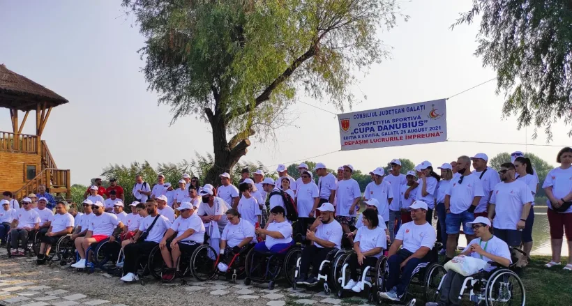 Concurs sportiv internațional pentru persoanele cu dizabilități la complexul Zătun din județul Galați