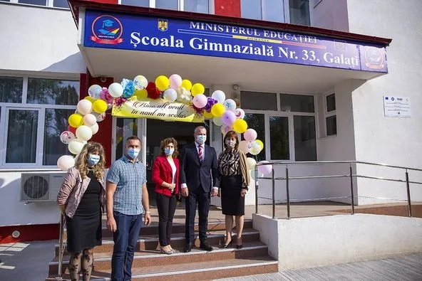 Școală modernizată cu fonduri europene în orașul Galați