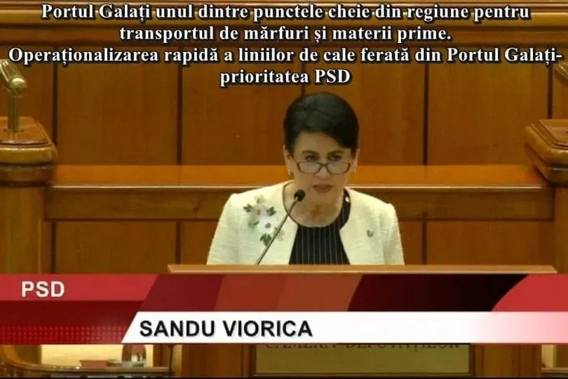 Deputatul Viorica Sandu: Portul gălățean va deveni unul dintre punctele cheie din regiune pentru transportul de mărfuri și materii prime