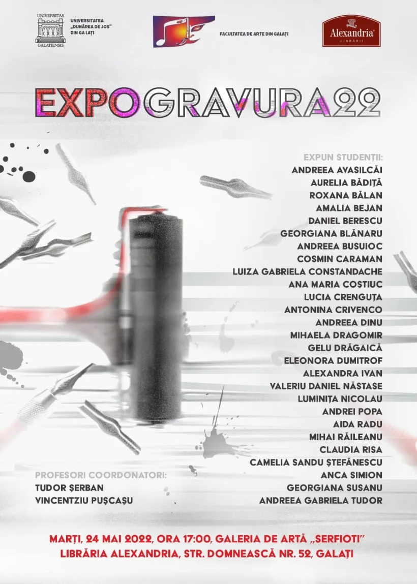 Expoziție a studenților-pictori de la Facultatea de Arte din Galați