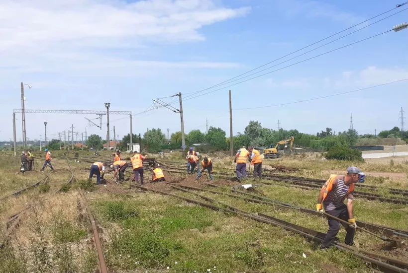 Ritm accelerat de lucru pentru operaționalizarea liniei ferate cu ecartament larg de la Galați, pentru transportul cerealelor din Ucraina