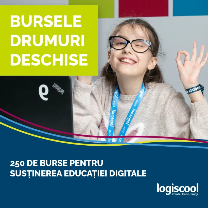Burse Logiscool pentru 250 de copii pasionați de mediul digital