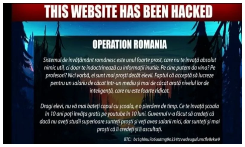 Alertă! Hackerii au spart site-ul Ministerului Educației