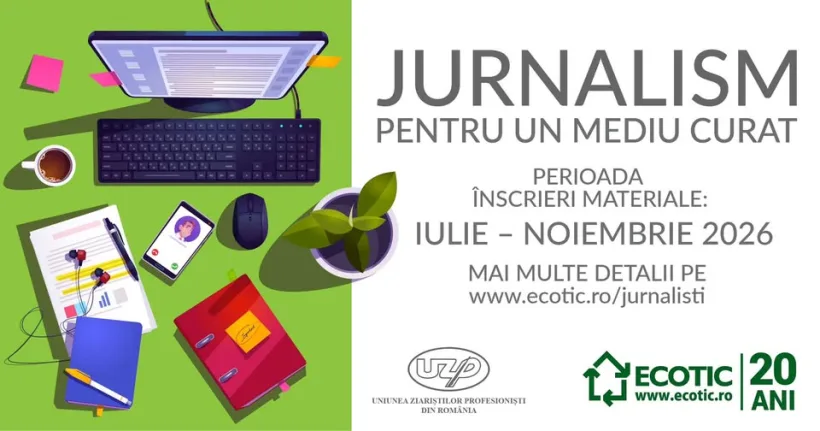 Concursul „Jurnalism pentru un Mediu Curat” 2026!