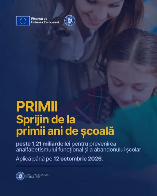 	„PRIMII”, un nou program lansat de MEC pentru prevenirea analfabetismului funcțional și a abandonului școlar 